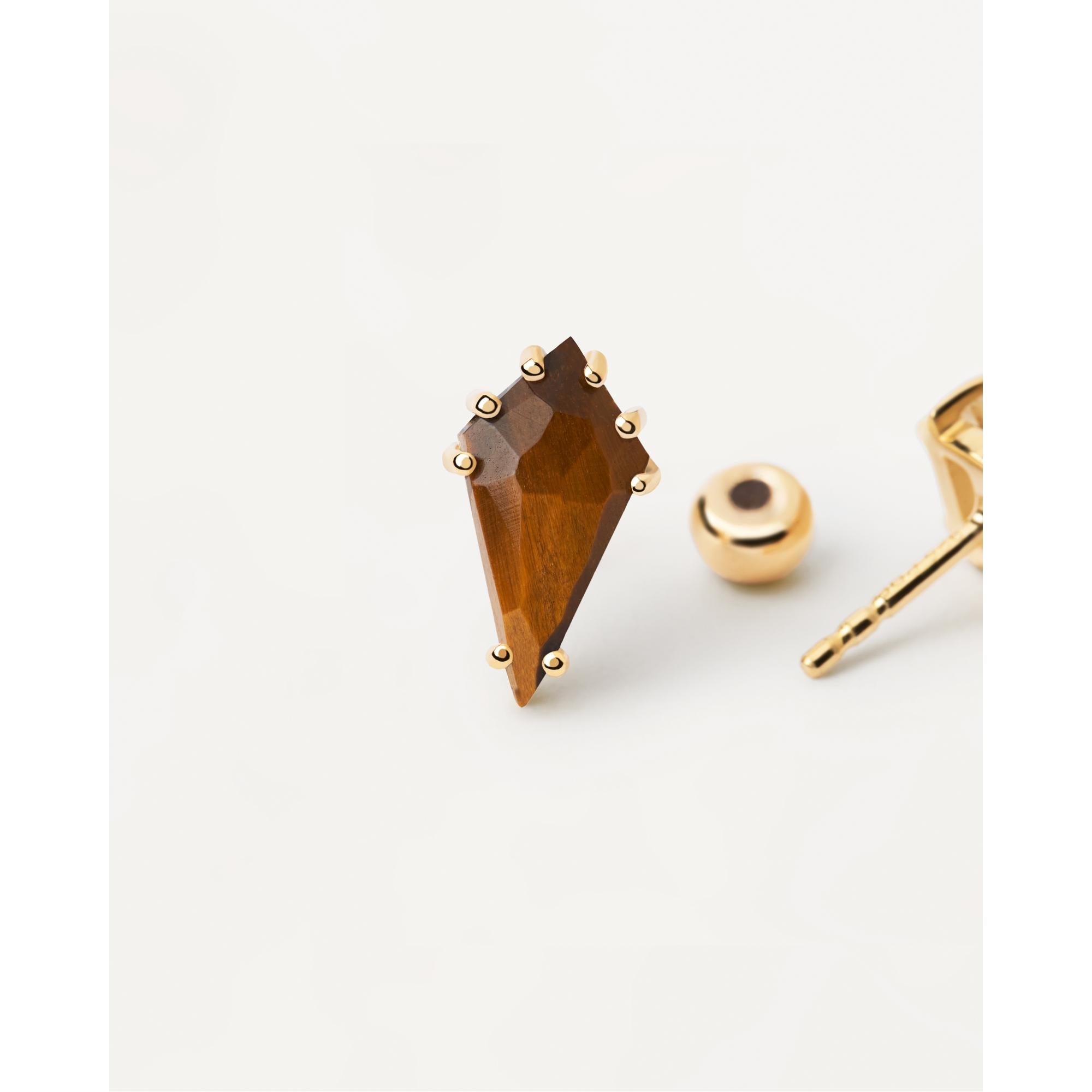 Akiro Tiger Eye Single Earring