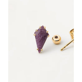 Akiro Charoite Single Earring