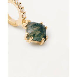 Fuji Moss Agate Single Earring