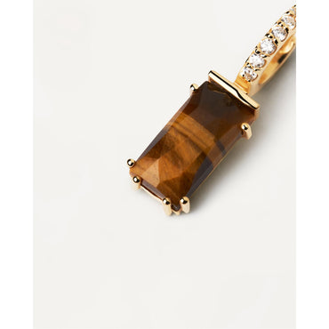 Kaori Tiger Eye Single Earring