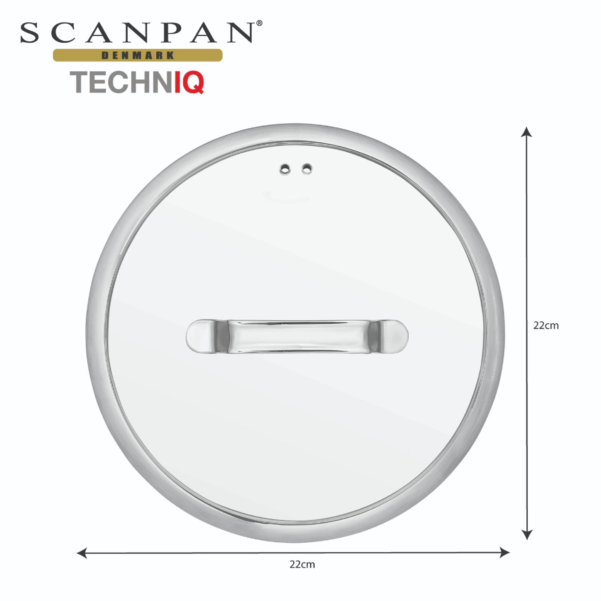 Scanpan TechnIQ Glass Lid - 22cm