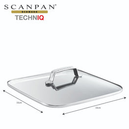 Scanpan TechnIQ Square Roaster Glass Lid - 33 x 33cm