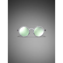 Unisex Retro Chinese Round Sunglasses Clear-Aqua - No Color