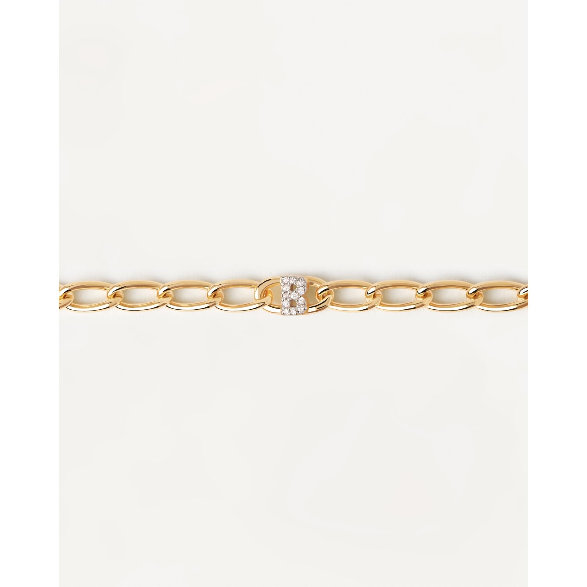 Letter B Chain Bracelet