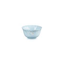 Frill Bowl w/Gold Decal 360ml - Light Coastal Blue