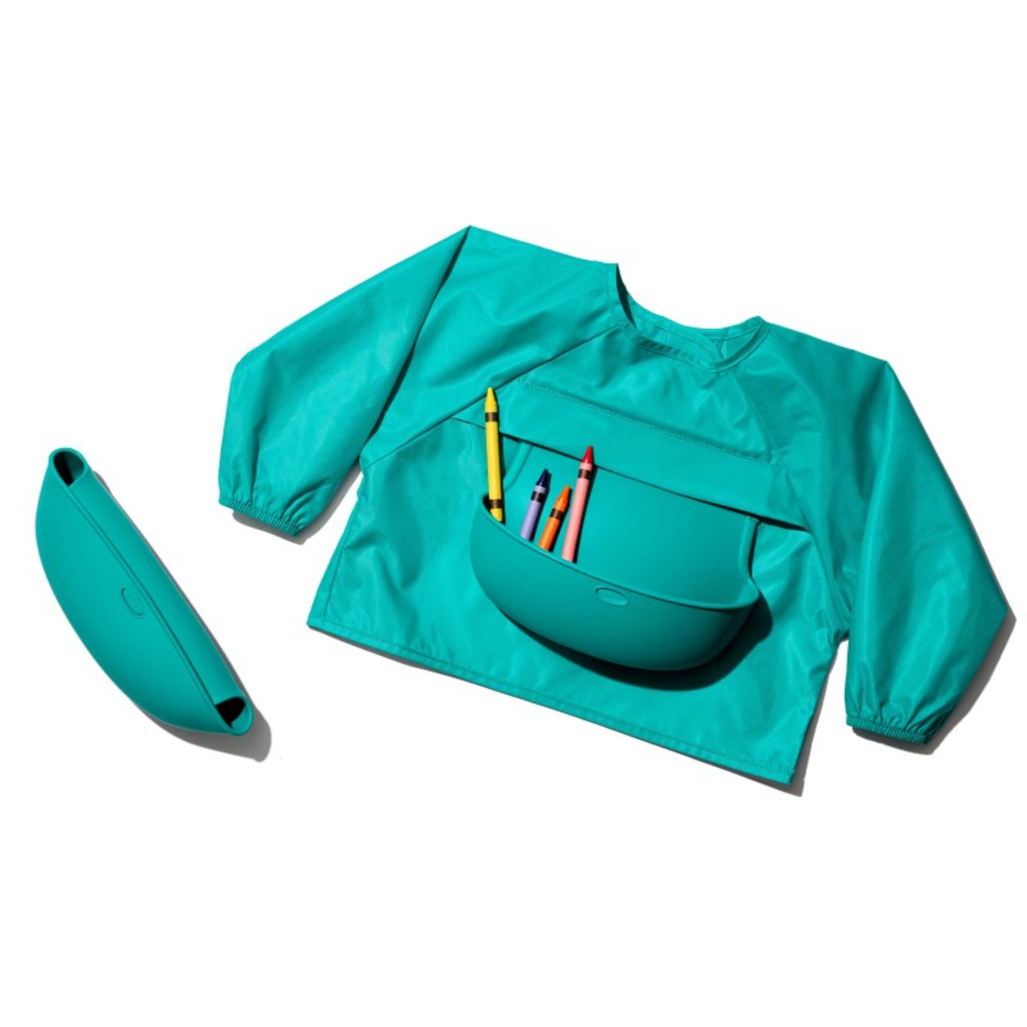 OXO Tot Sleeved Bib - Teal