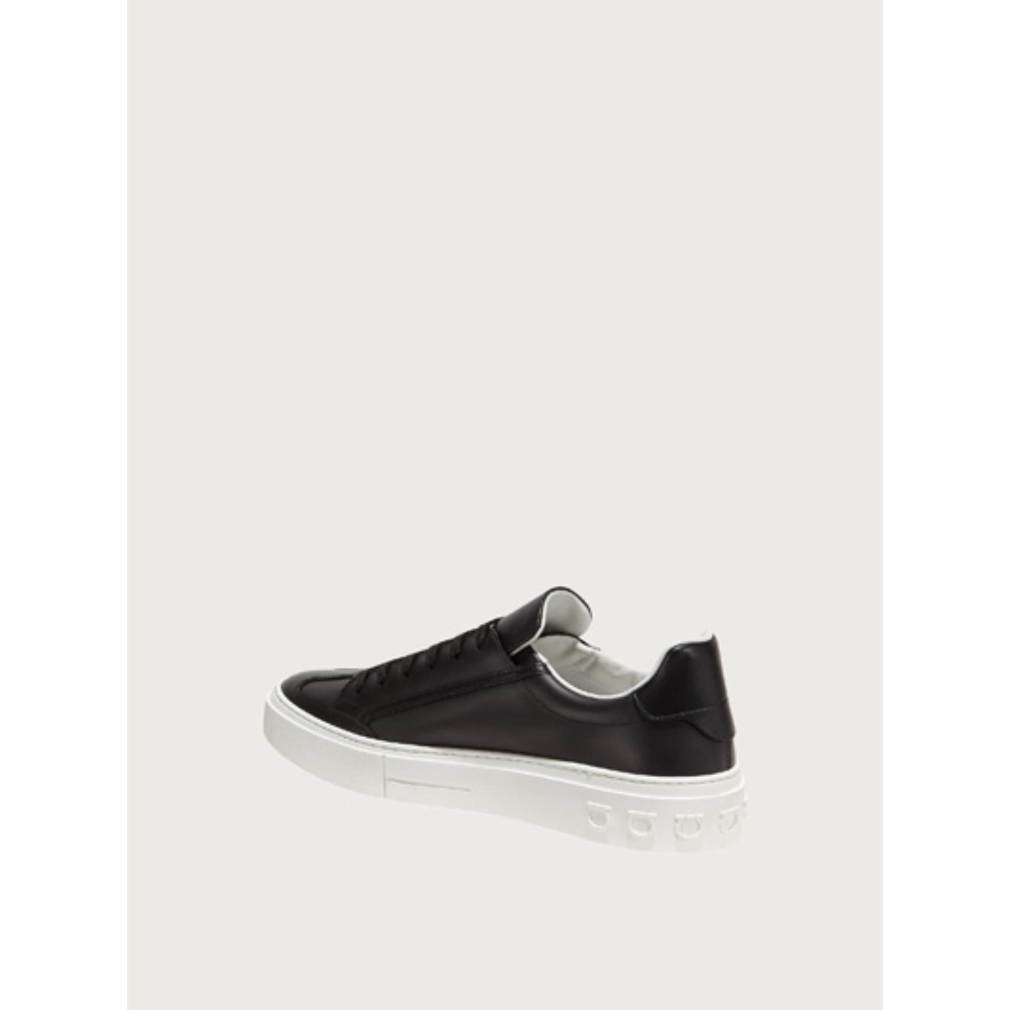 Men Gancini Sneakers [Width: M] - White/Black