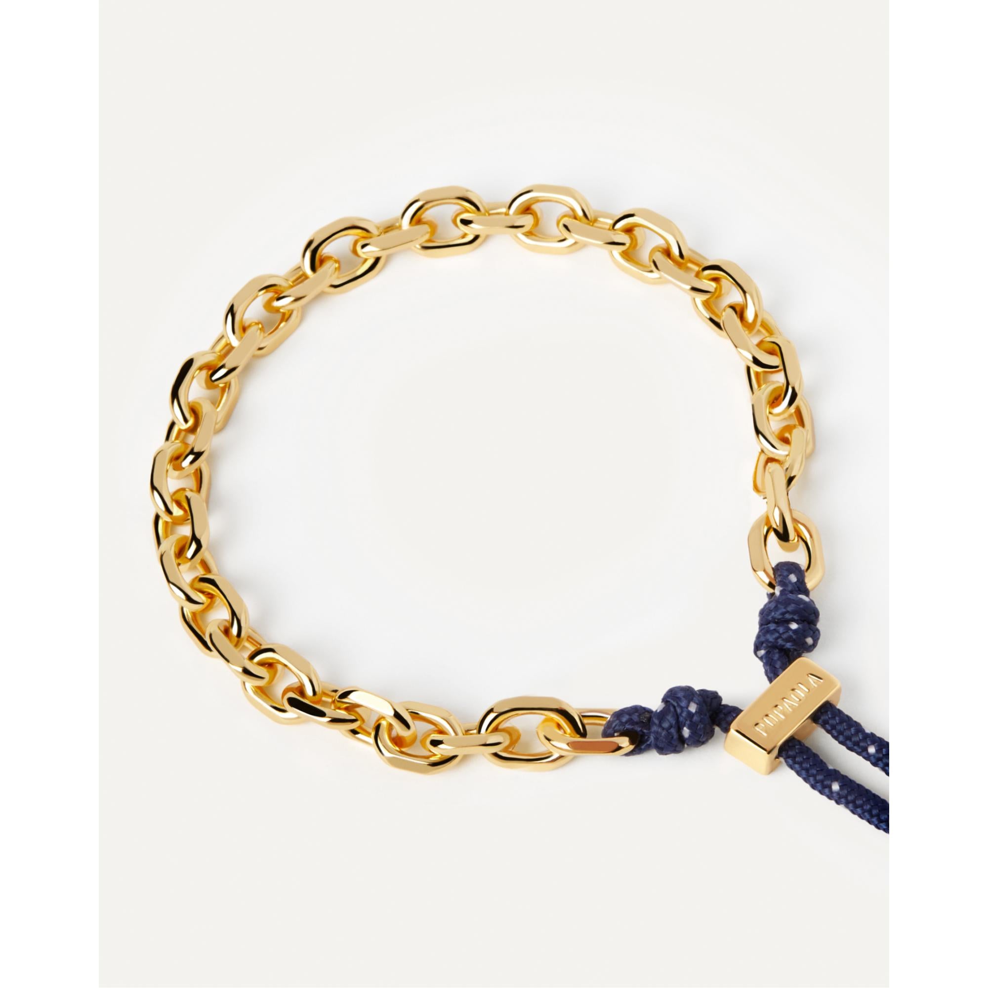 Midnight Essential Rope and Chain Bracelet