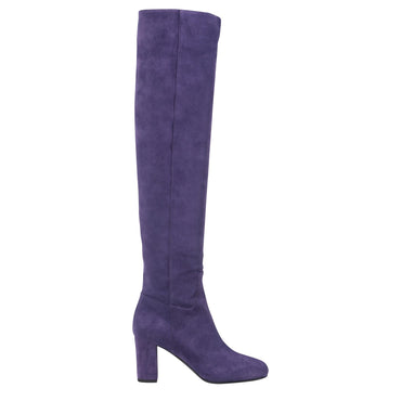 Amazone Velours Hight-Heel Boots - Violet