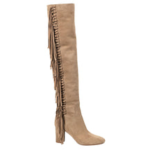 Amazone Folk Hight-Heel Boots - Beige