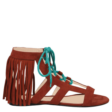 Autres Lignes Flat Sandals - Cognac