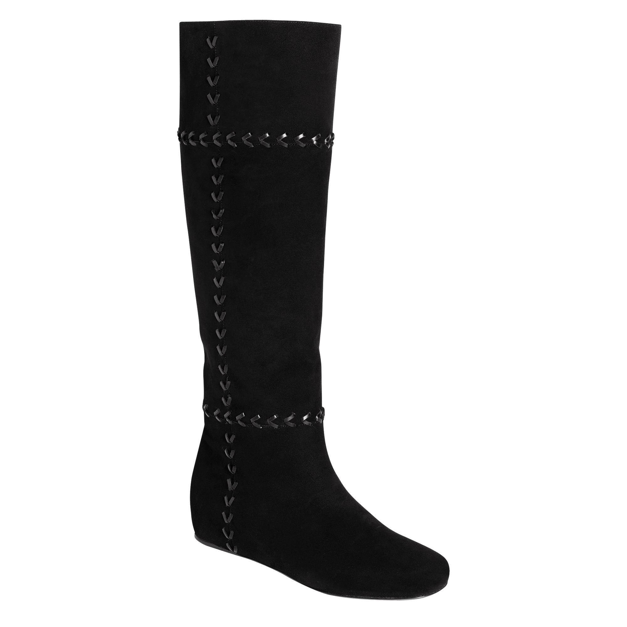 Autres Lignes Flat Boots - Black