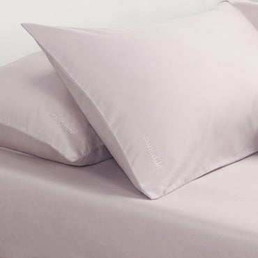 Marie Claire Solid Superior Cotton Sateen 1000TC Fitted Sheet - Lilac Marble