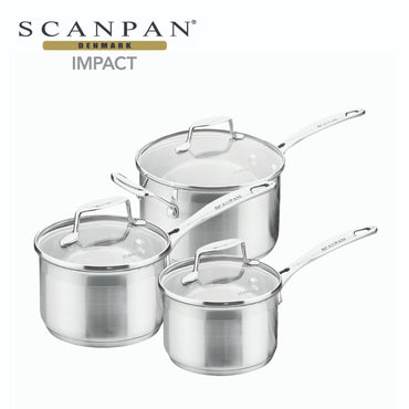 Scanpan Impact Saucepan Set - 3pcs