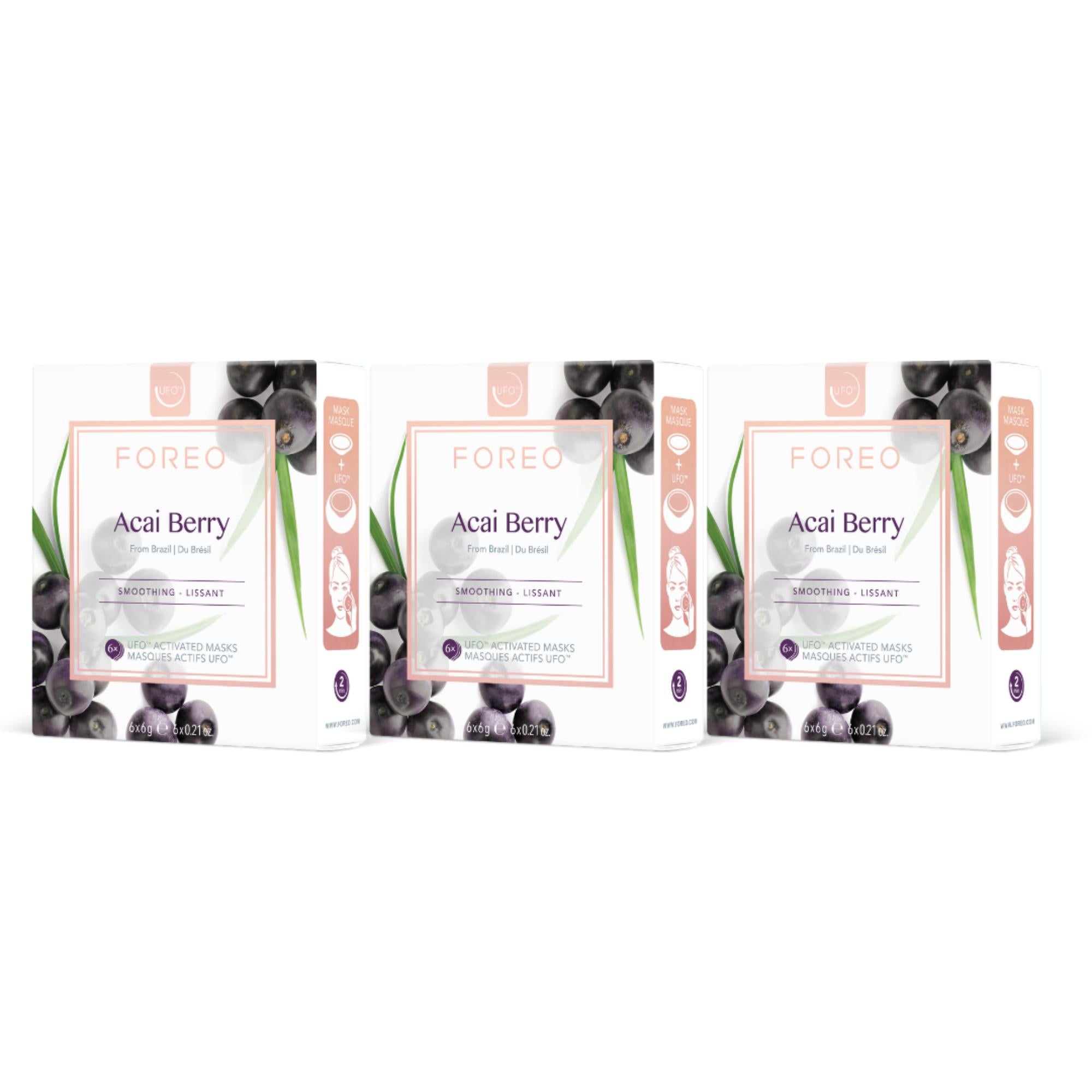 UFO Mask Acai Berry Trio Set - 3 x 6pcs