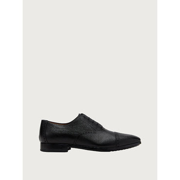 Men Plain Toe Oxford Shoes [Width: 3E] - Black