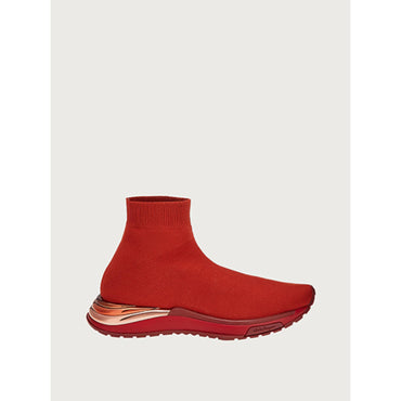 Women Sock Sneakers [Width: 1C] - Ferragamo Red