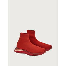 Women Sock Sneakers [Width: 1C] - Ferragamo Red