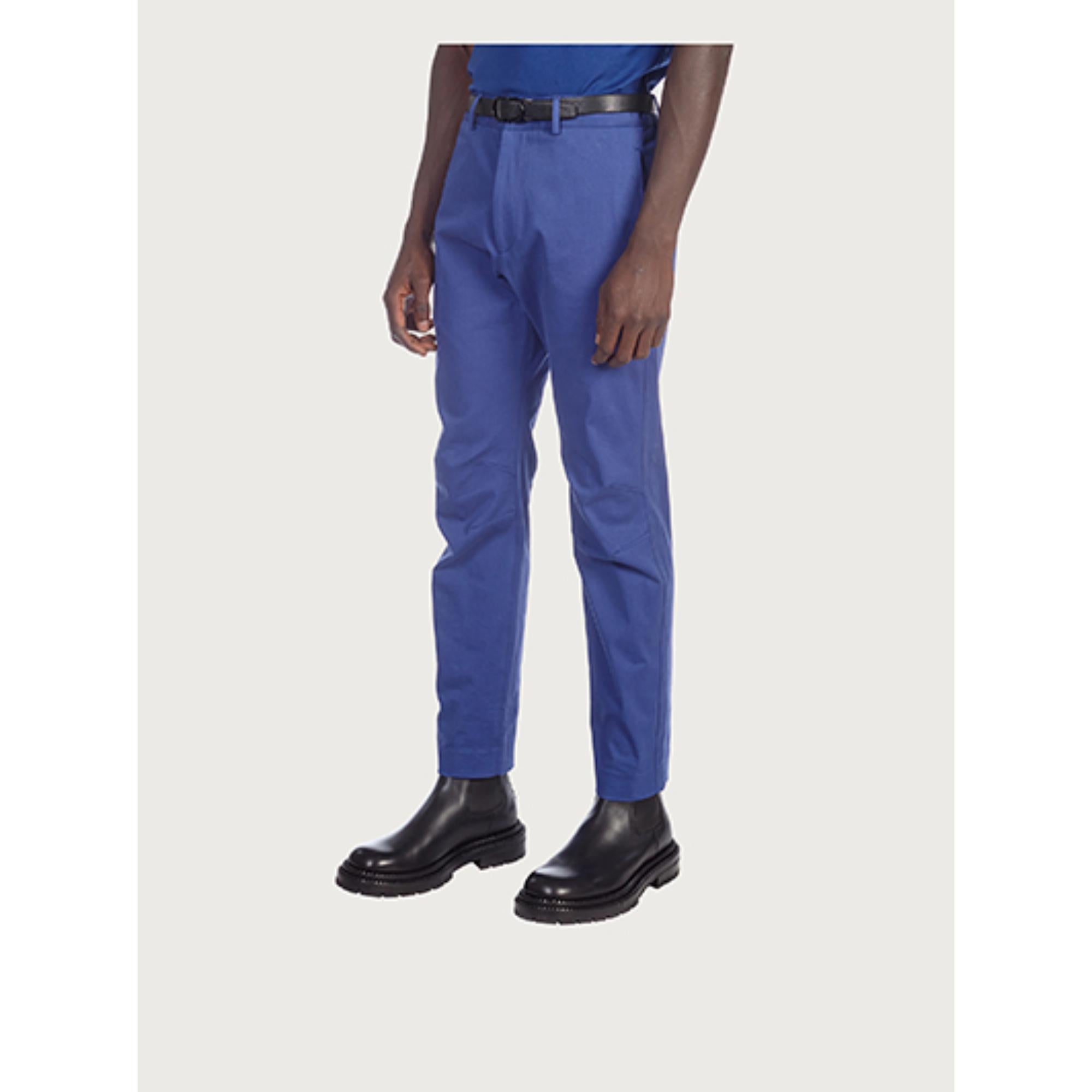 Men Chino Trousers - Ocean Blue