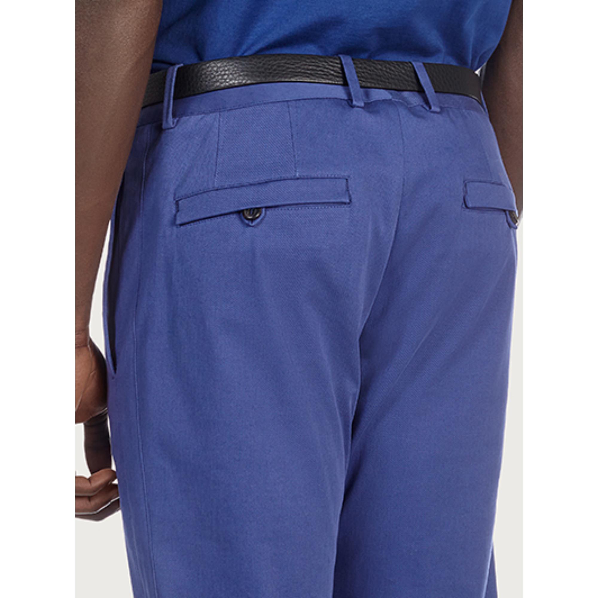 Men Chino Trousers - Ocean Blue