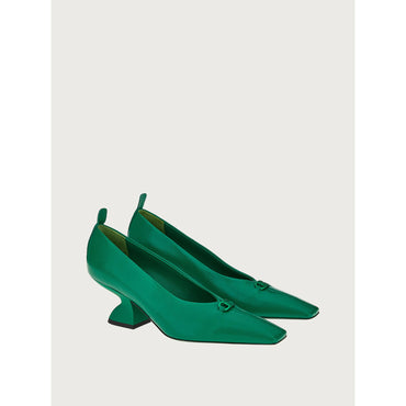 Women F Heel Pumps [Width: 1D] - Scrubs Green