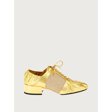 Women Lace Up Nappa Shoes [Width: 1D] - Gold