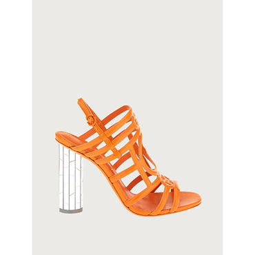 Women Mirrored Heel Strappy Sandals [Width: 1D] - Satsuma