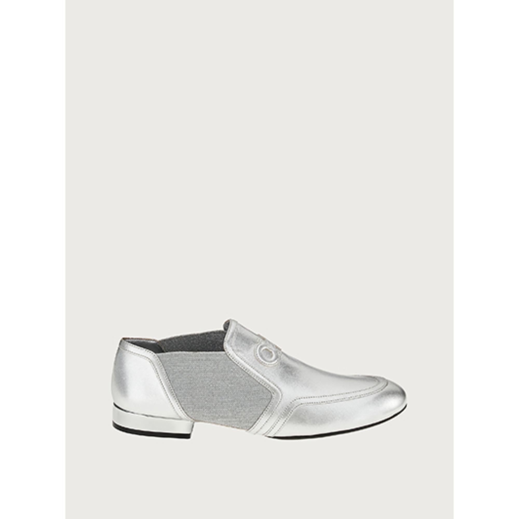 Women Loafers [Width: 1D] - Silver