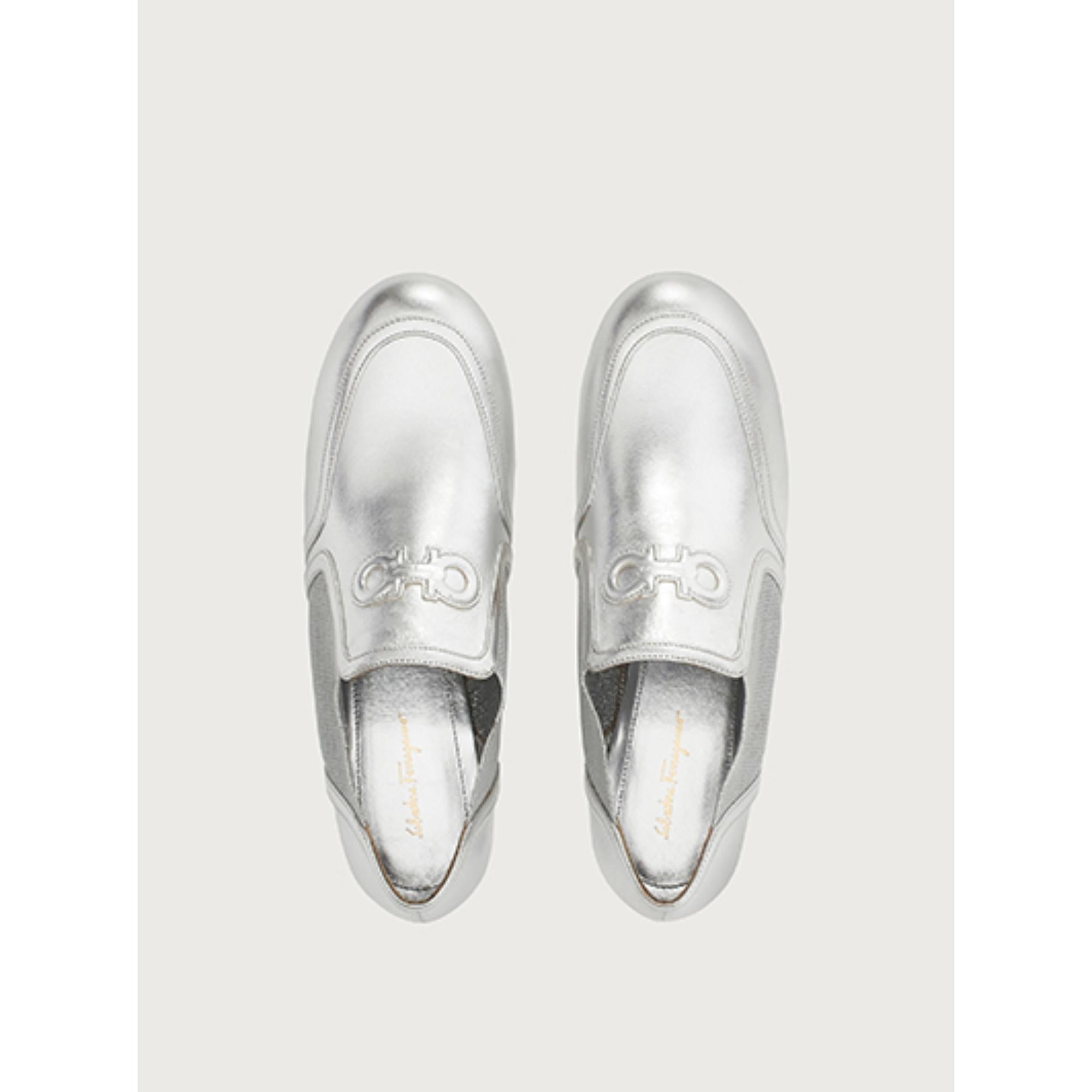 Women Loafers [Width: 1D] - Silver