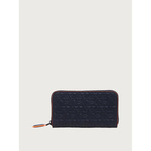 Zip Around Gancini Wallet - Black/Candy Apple Red