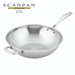 Scanpan STS Wok with Helper Handle - 32cm