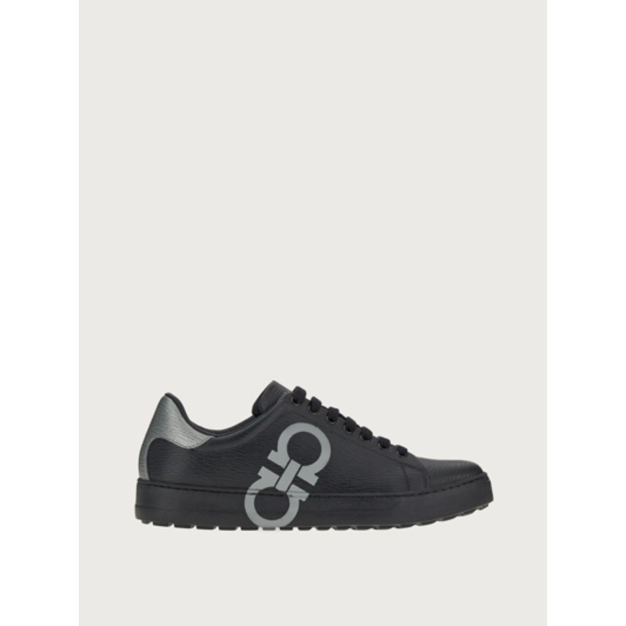 Men Gancini Sneakers [Width: M] - Black/Anthracite