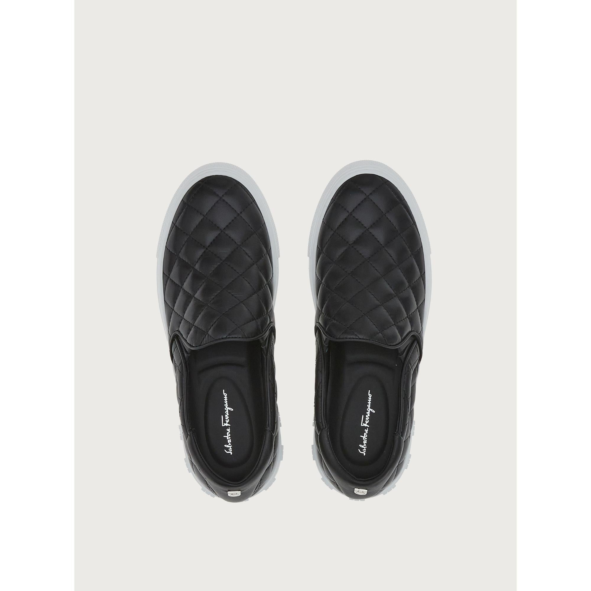 Women Slip On Sneakers [Width: 1C] - Black