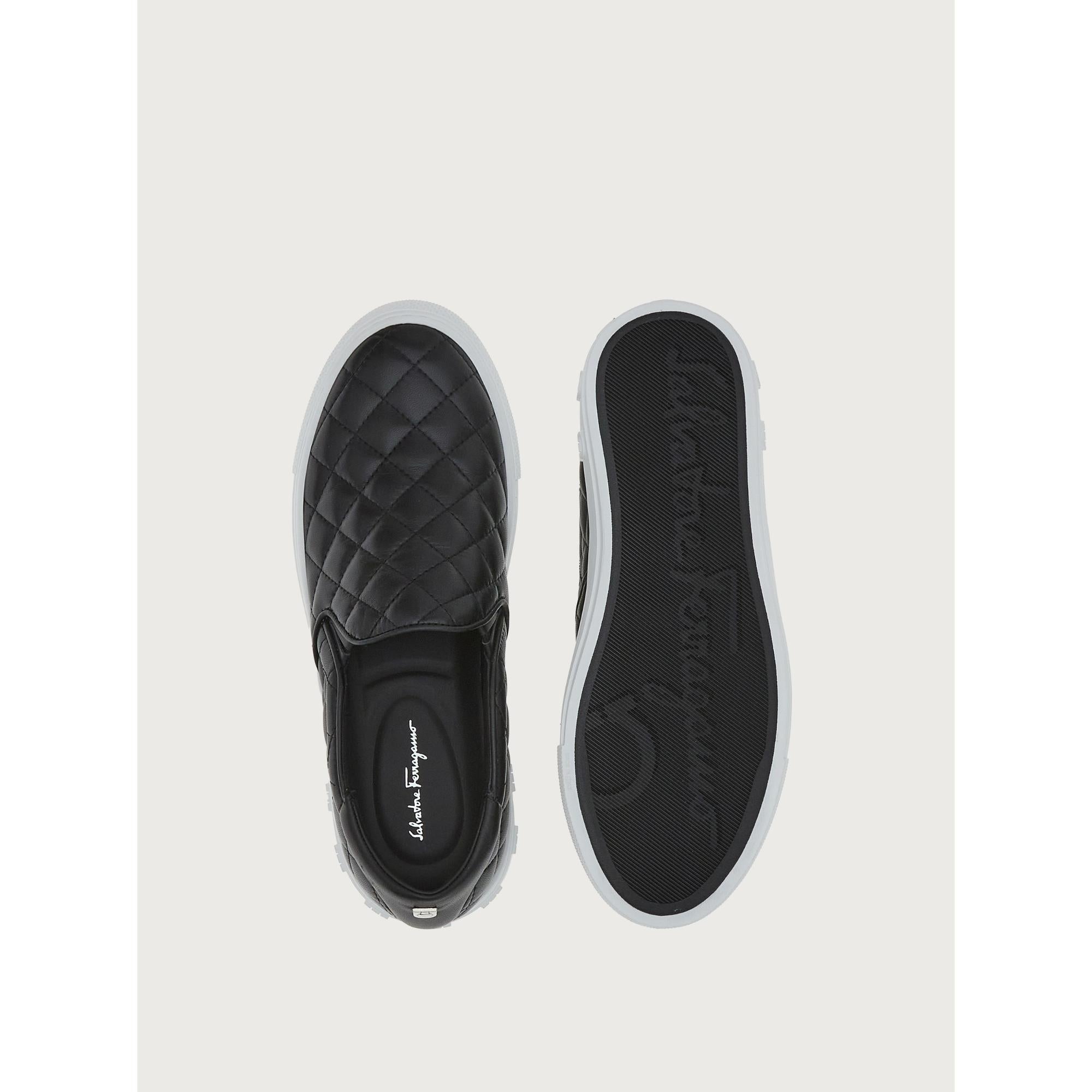 Women Slip On Sneakers [Width: 1C] - Black