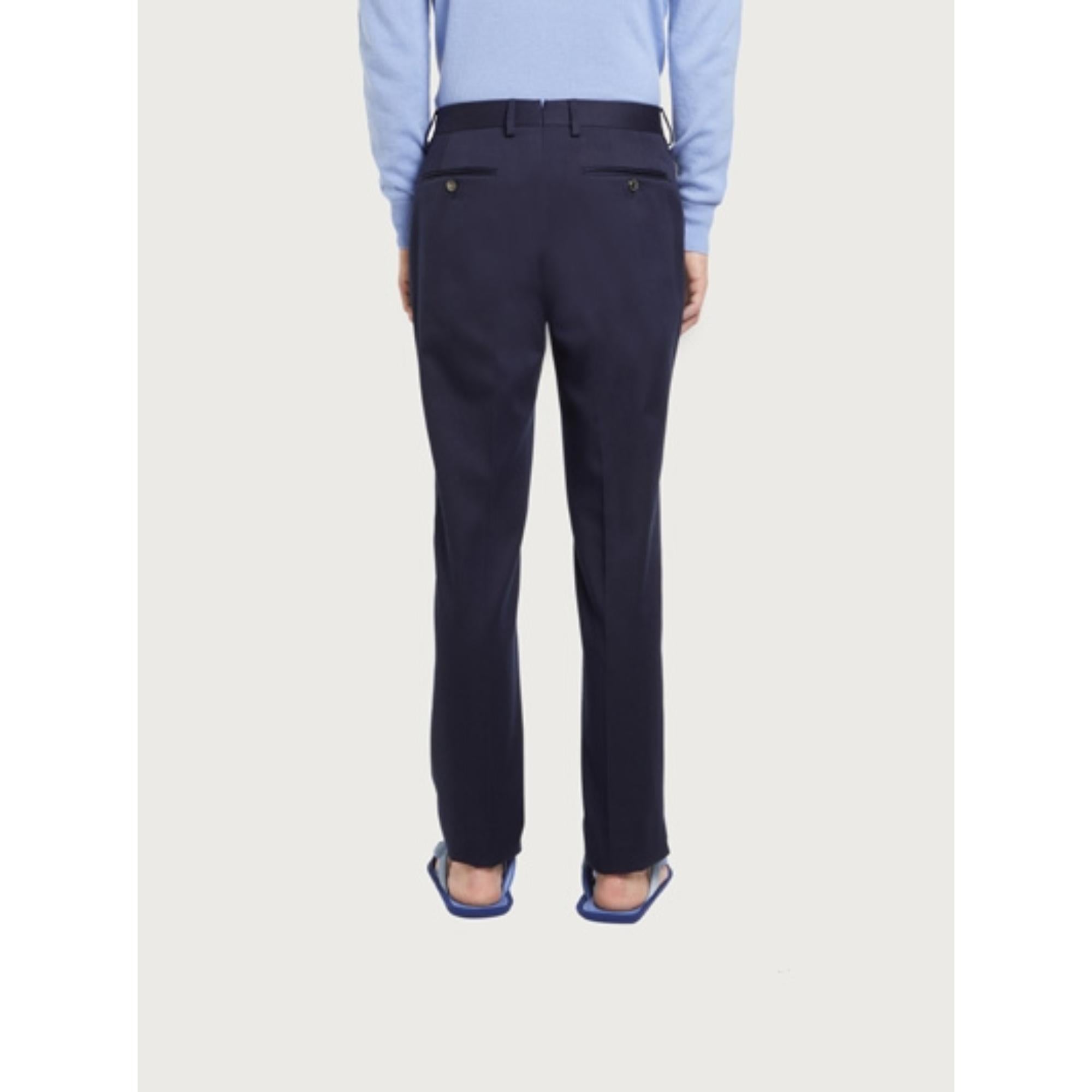 Men Chino Pants - Black/Midnight Blue