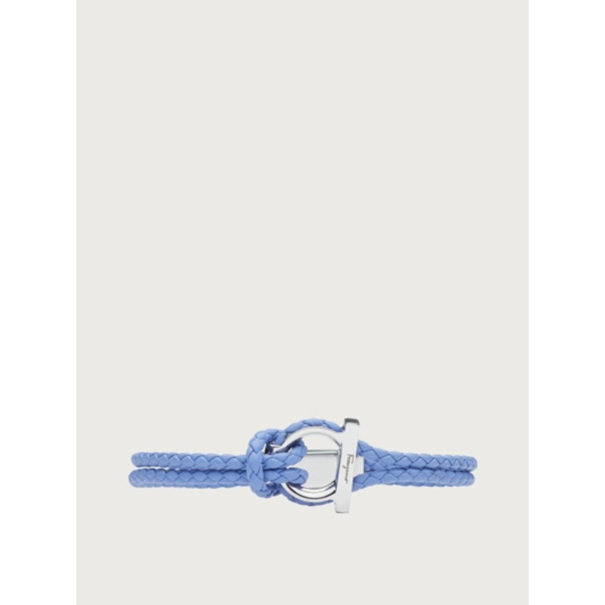 Men Gancini Bracelet - Denim Bleach