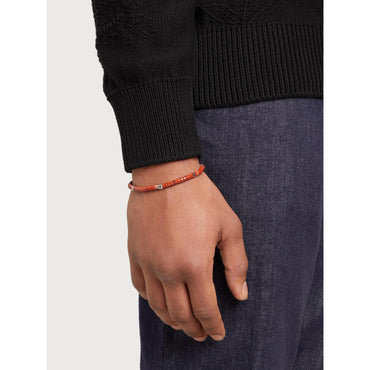 Men Small Hawk Eye Bracelet - Red