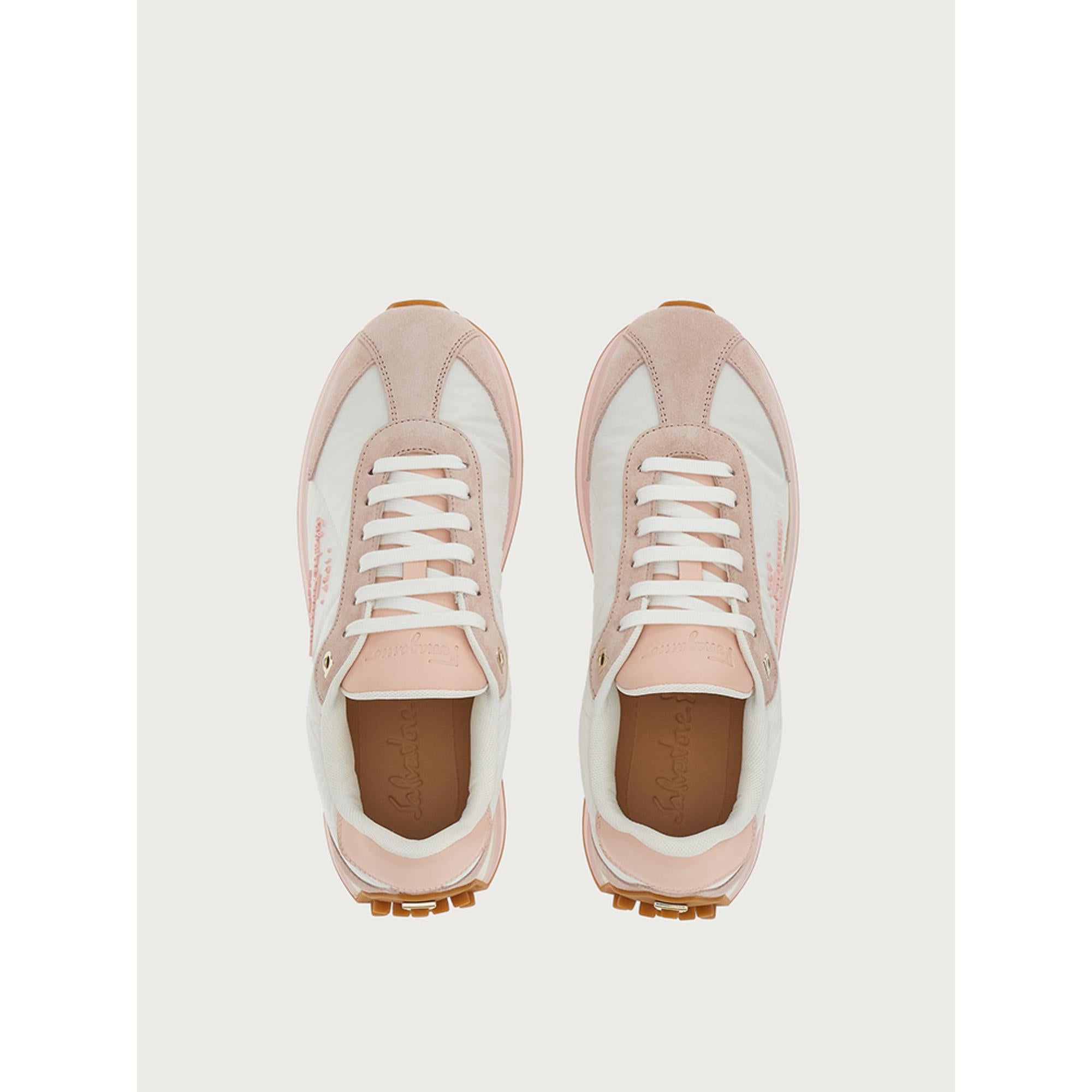 [Width: M] Women Sneaker - White/Pink/Lemonade