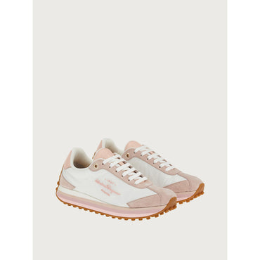 [Width: M] Women Sneaker - White/Pink/Lemonade