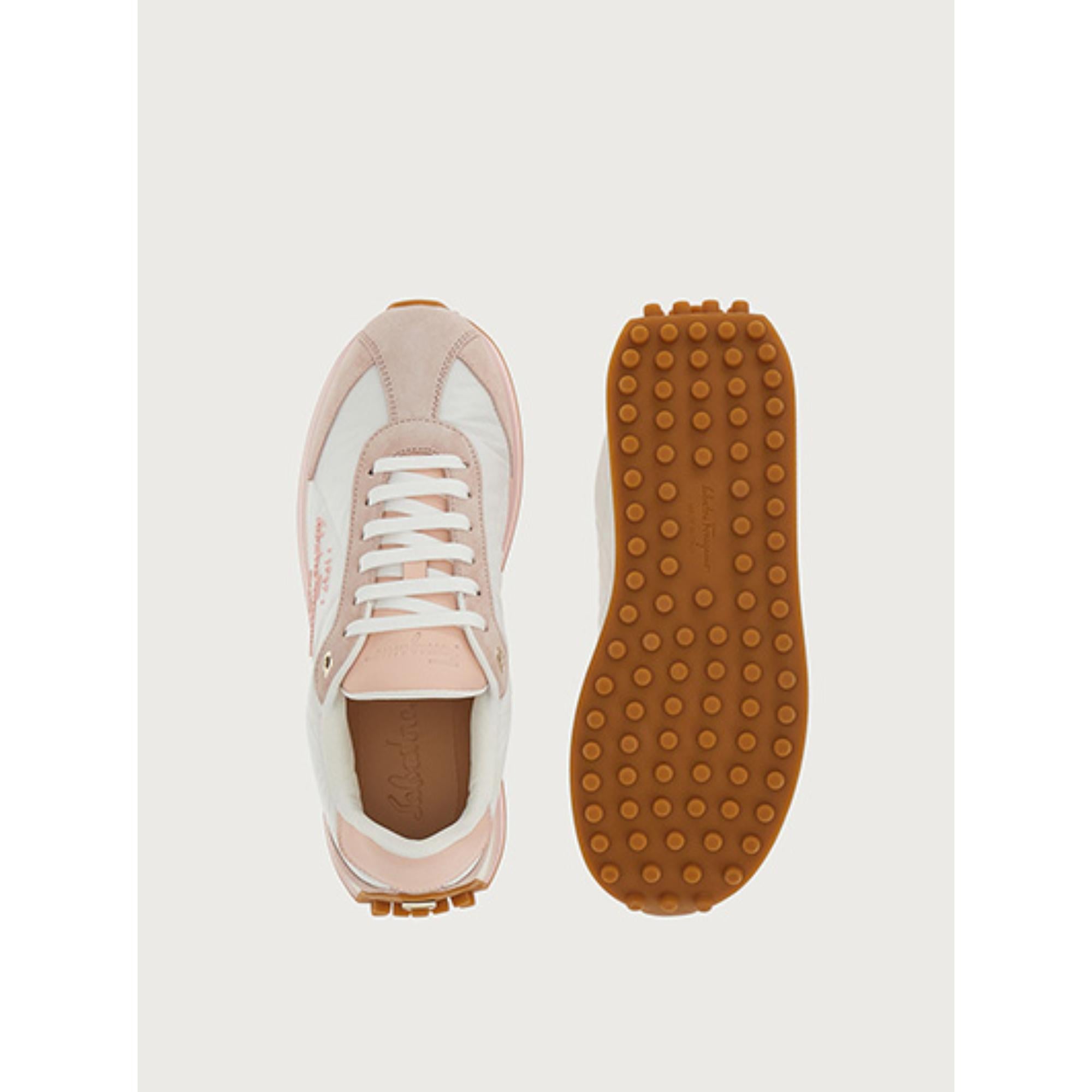 [Width: M] Women Sneaker - White/Pink/Lemonade