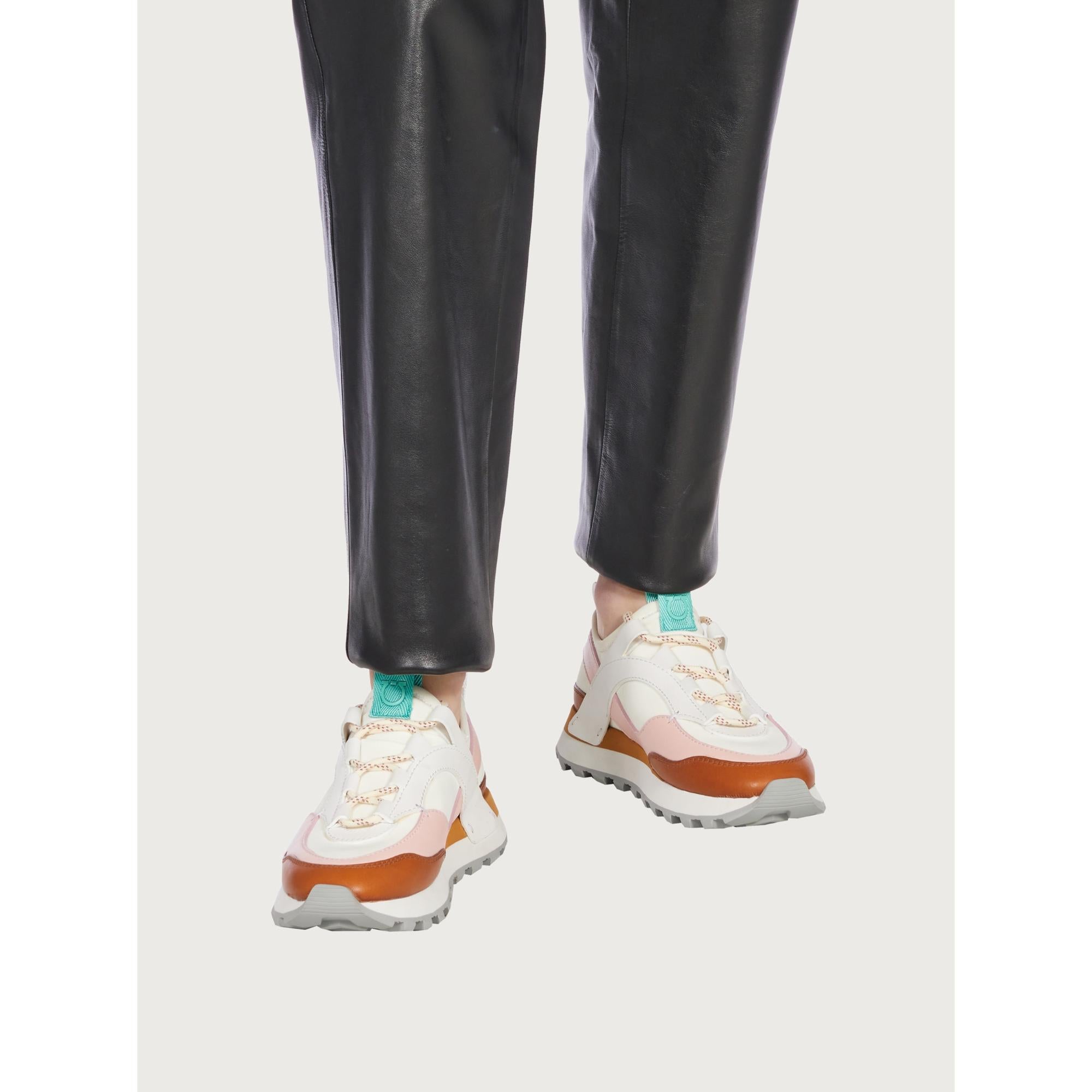 [Width: M] Women Pull On Sneaker - White/Sella/Pink