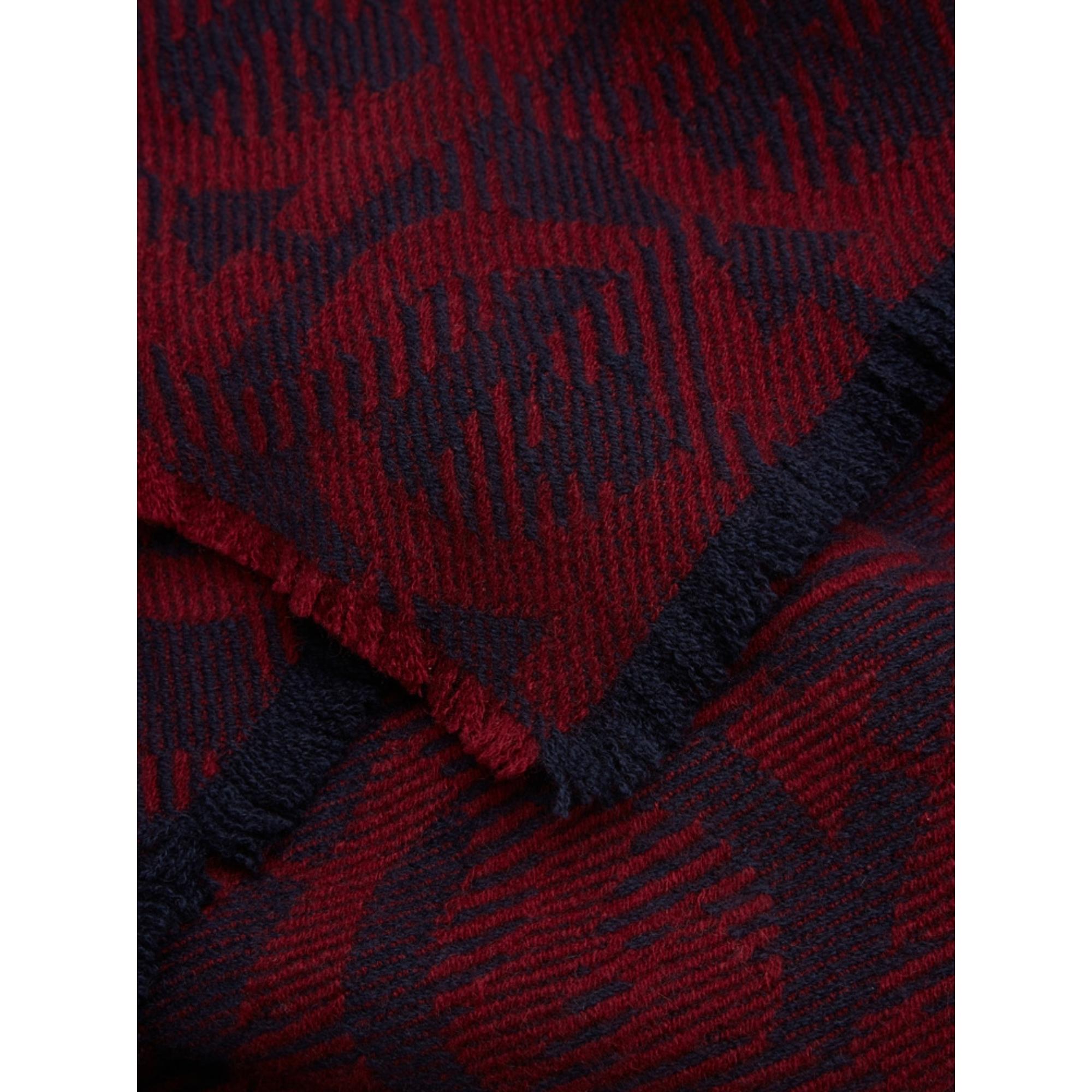 Men Gancini Scarf - Bordeaux