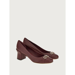 Women Double Gancini Pumps [Width: 1D] - Nebbiolo