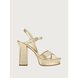 Women Platform Sandals [Width: 1D] - Platinum (Gold)