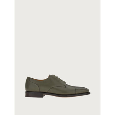 Men Derby Shoes [Width: 3E] - Olive/Cookie