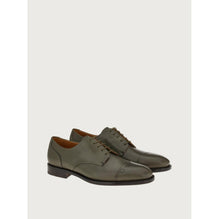 Men Derby Shoes [Width: 3E] - Olive/Cookie