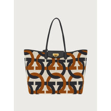 Women Gancini Tote Bag - Natural/Nero