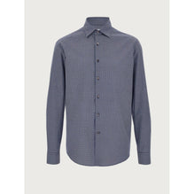 Men Gancini Sports Shirt - Midnight Blue/Cornflower