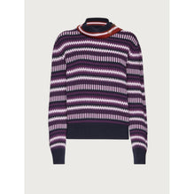 Women Sweater with Safety Pin Detail - Multicolor