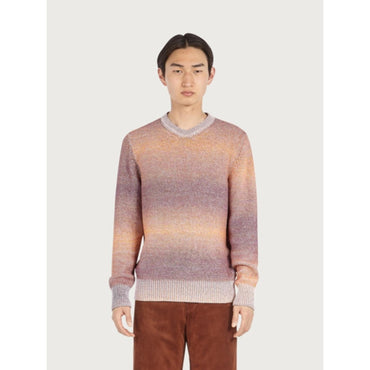 Men DÃ©gradÃ© Cotton Sweater - White/Light Pink